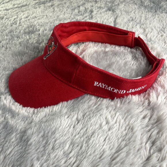 Tampa Bay Buccaneers Visor Red Adjustable Strapback Bucs NFL Football SGA - Picture 4 of 8